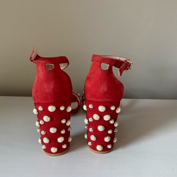 Stuart Weitzman morepearls sandals heels shoes - Picture 2 of 5